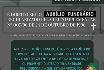 AUXÍLIO FUNERÁRIO: Família de servidor falecido tem direito ao pagamento das custas